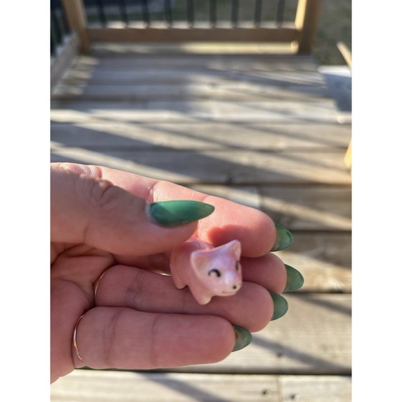 Farm Animals Mommy Pig Plus 9 Piglets Vintage Collectibles Ceramic Made In Japan - Picture 3 of 16